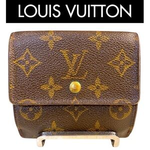 LOUIS VUITTON Monogram Portefeuille Elise Double-Sided Compact Wallet, FUC